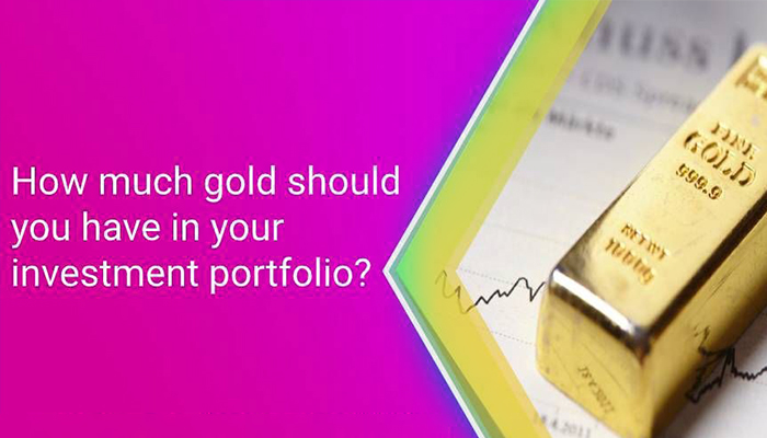 How much gold in investment portfolio to protect against market crash like 2008?